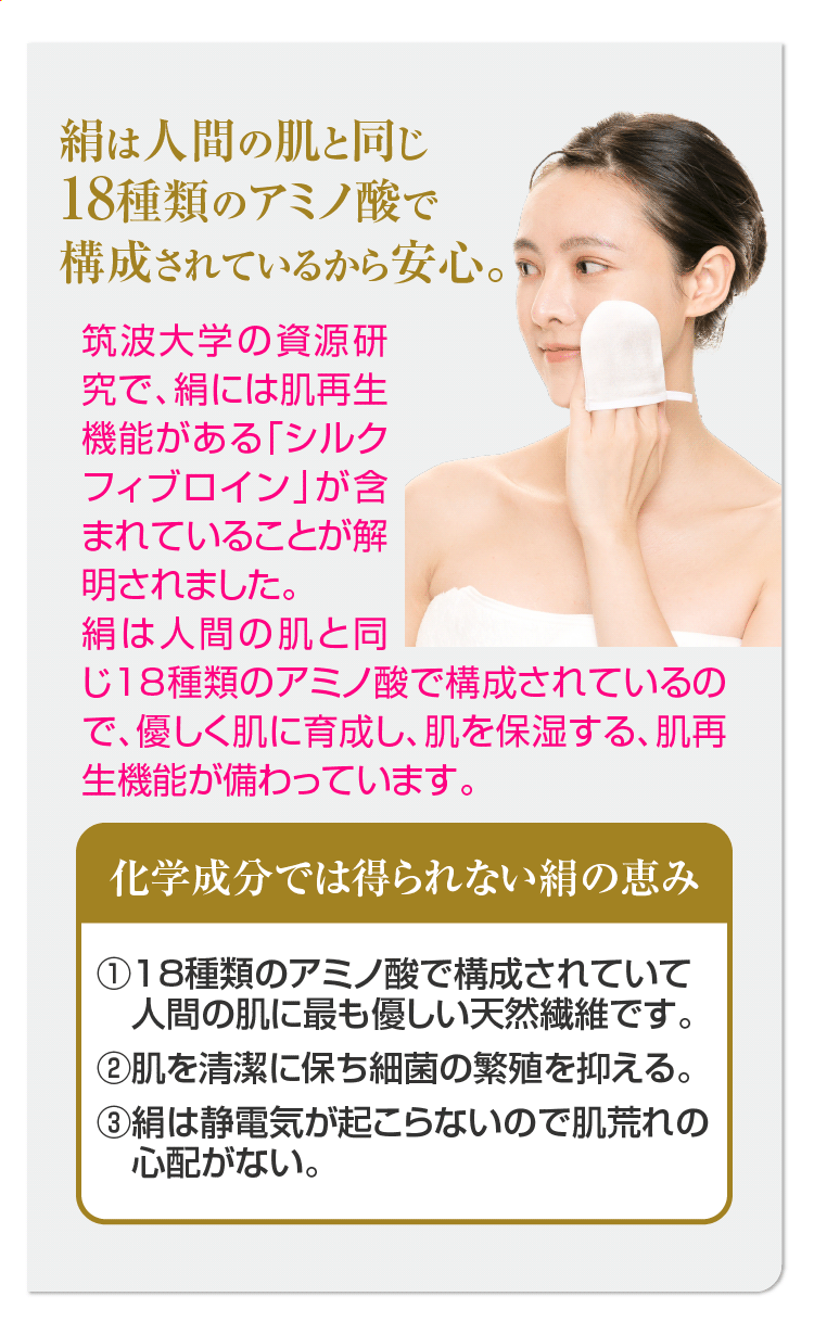 絹の艶姫シルク垢すり